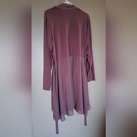 Logo Lounge Mauve Long Sleeve Flowy Cardigan - Picture 4 of 8